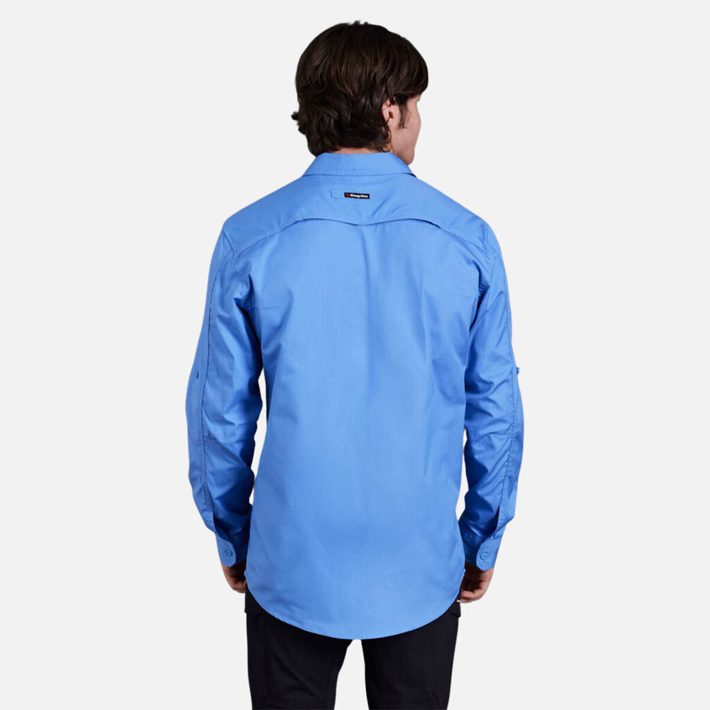 King Gee - Workcool 2 Lightweight Long Sleeve Shirt (Sky)