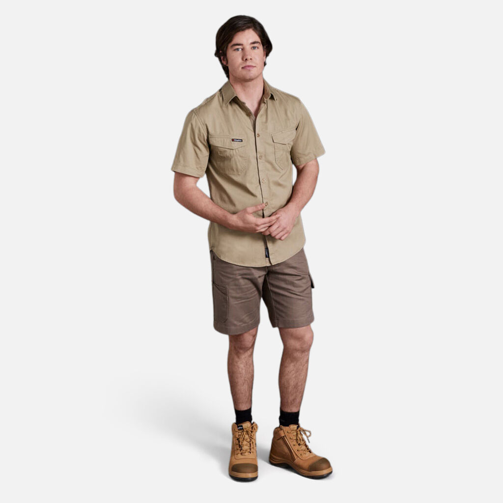 King Gee - Workcool 2 Lightweight Short Sleeve Shirt (Khaki)