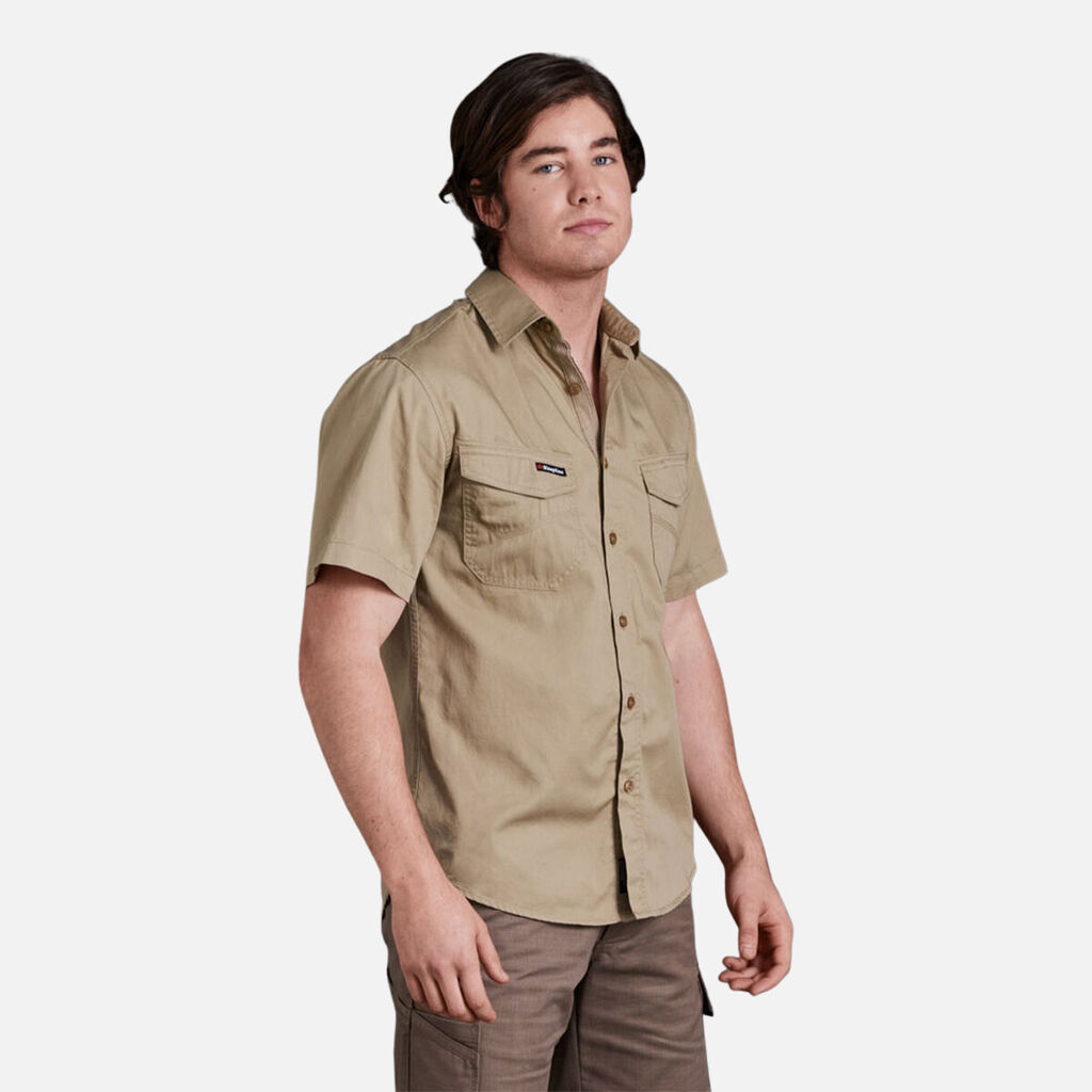 King Gee - Workcool 2 Lightweight Short Sleeve Shirt (Khaki)