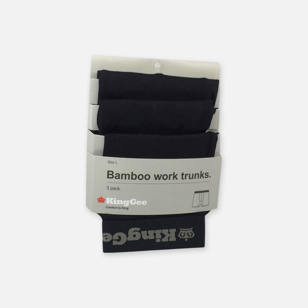King Gee - Bamboo Work Trunks (Black)