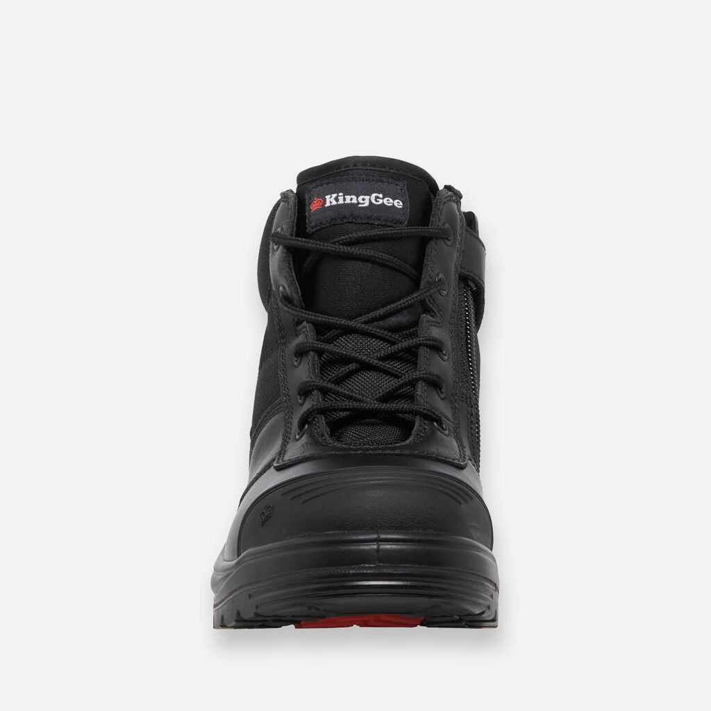King Gee - Tradie Zip Safety Work Boot (Black)
