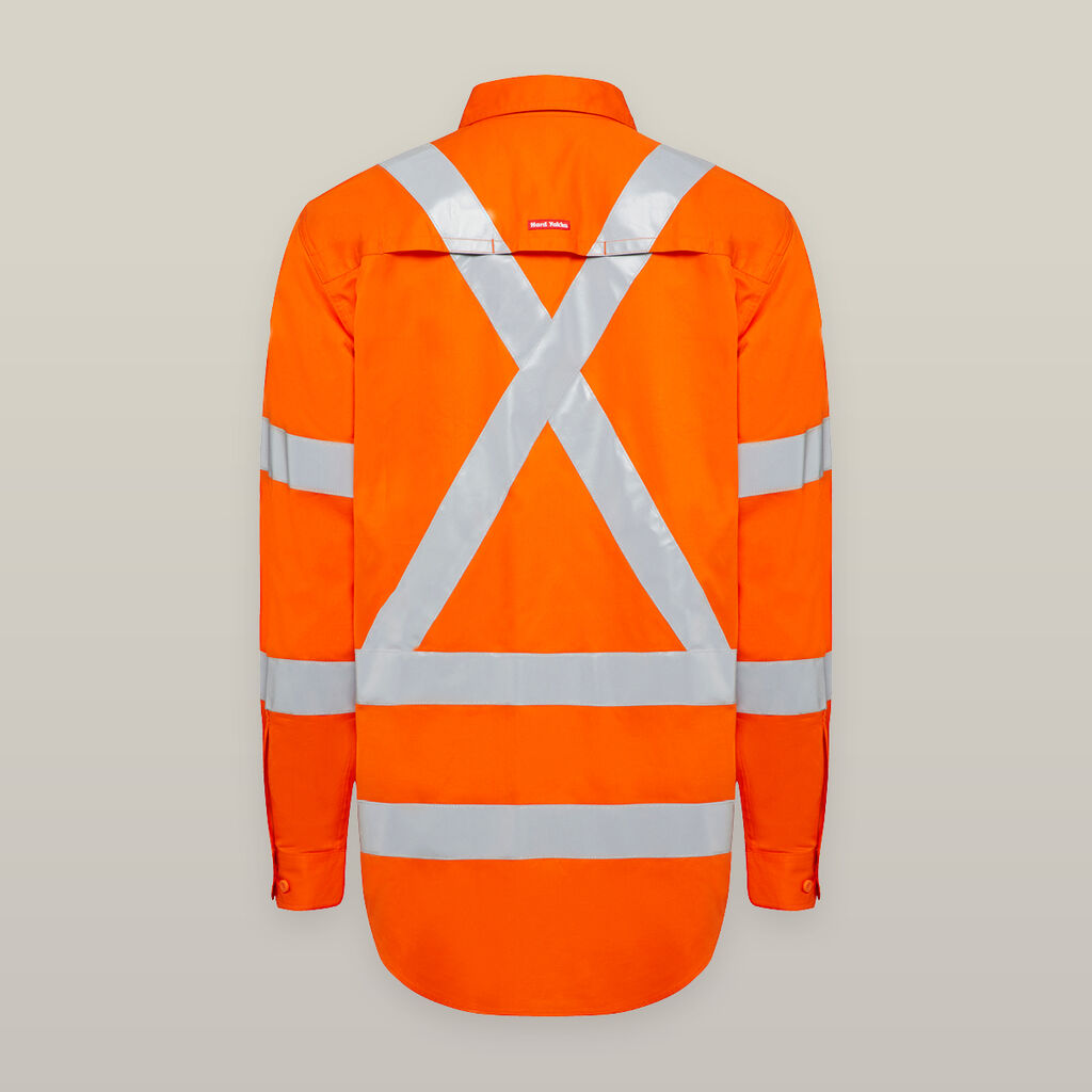 Hardyakka - Long Sleeve Hi-Vis Biomotion Taped Shirt (Safety Orange)