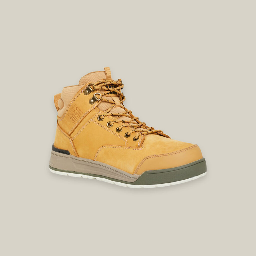 Hard Yakka - 3056 Lace Up & Side Zip ST Safety Boot (Wheat)