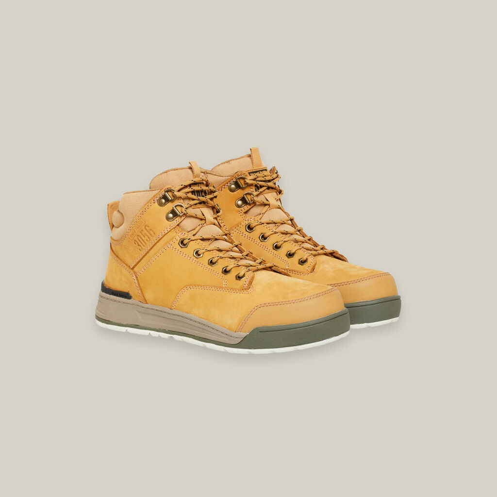 Hard Yakka - 3056 Lace Up & Side Zip ST Safety Boot (Wheat)