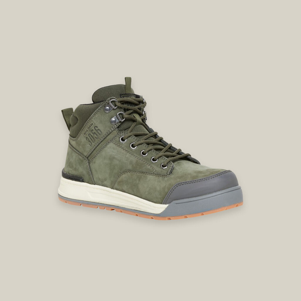 Hard Yakka - 3056 Lace Up & Side Zip ST Safety Boot (Olive)