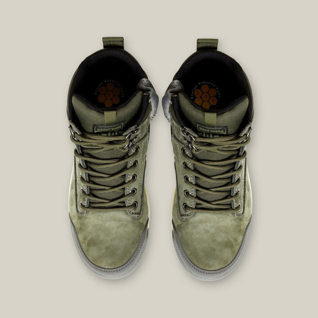 Hard Yakka - 3056 Lace Up & Side Zip ST Safety Boot (Olive)