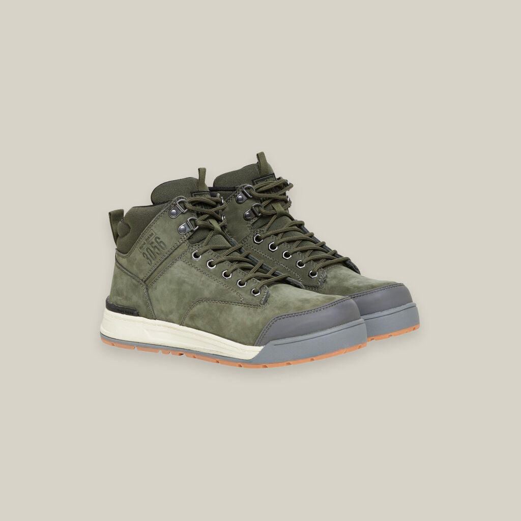 Hard Yakka - 3056 Lace Up & Side Zip ST Safety Boot (Olive)