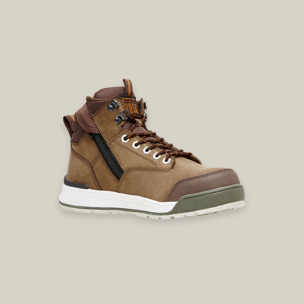 Hard Yakka - 3056 Lace Up & Side Zip ST Safety Boot (Oak)