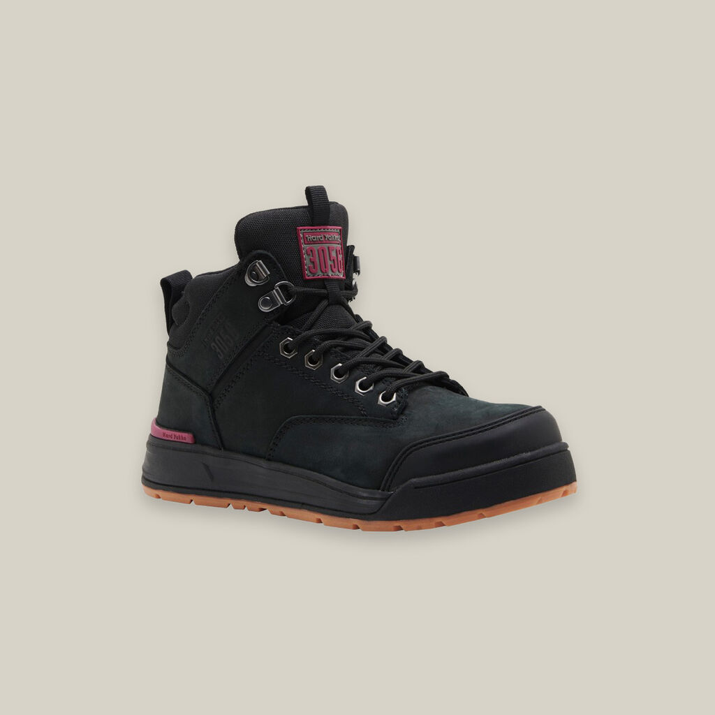 Hard Yakka - 3056 Womens Lace Up Side Zip (Black)