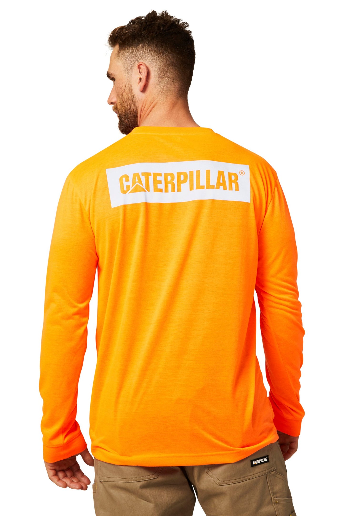 CAT - Triton Hi Vis Long Sleeve Tee (Hi Vis Orange)