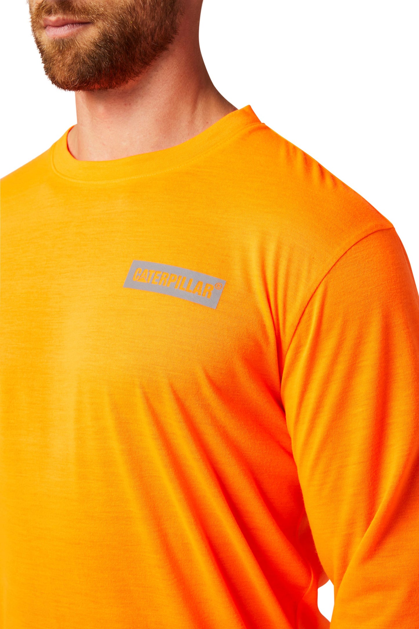 CAT - Triton Hi Vis Long Sleeve Tee (Hi Vis Orange)