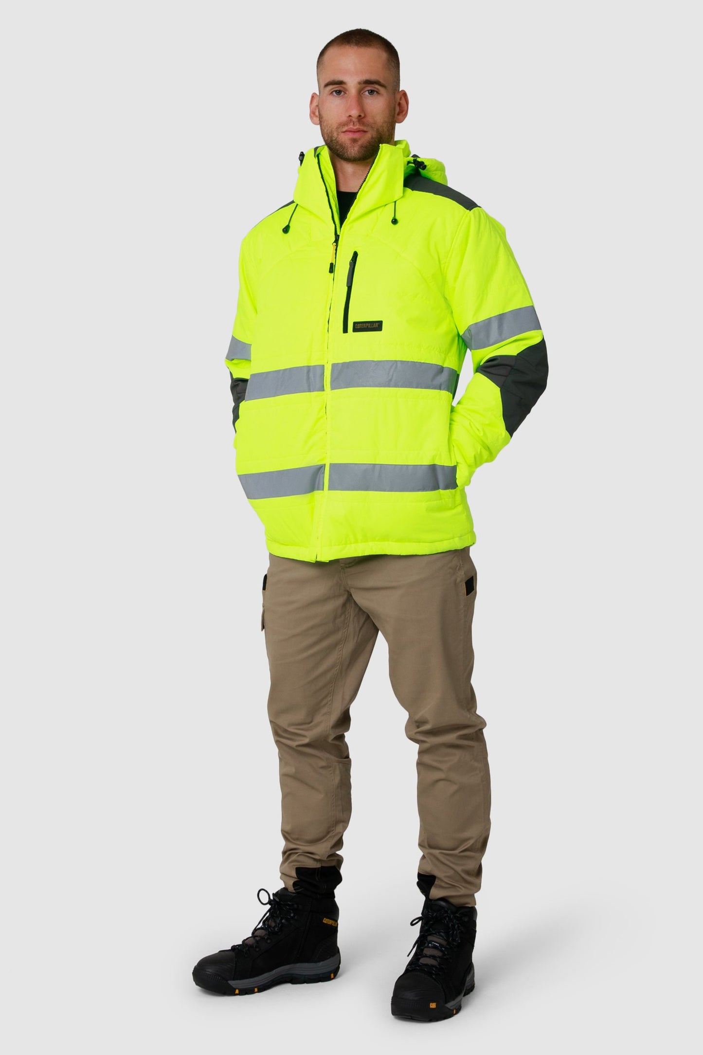CAT - Boreas Hi Vis Puffer Jacket (Hi Vis Yellow)