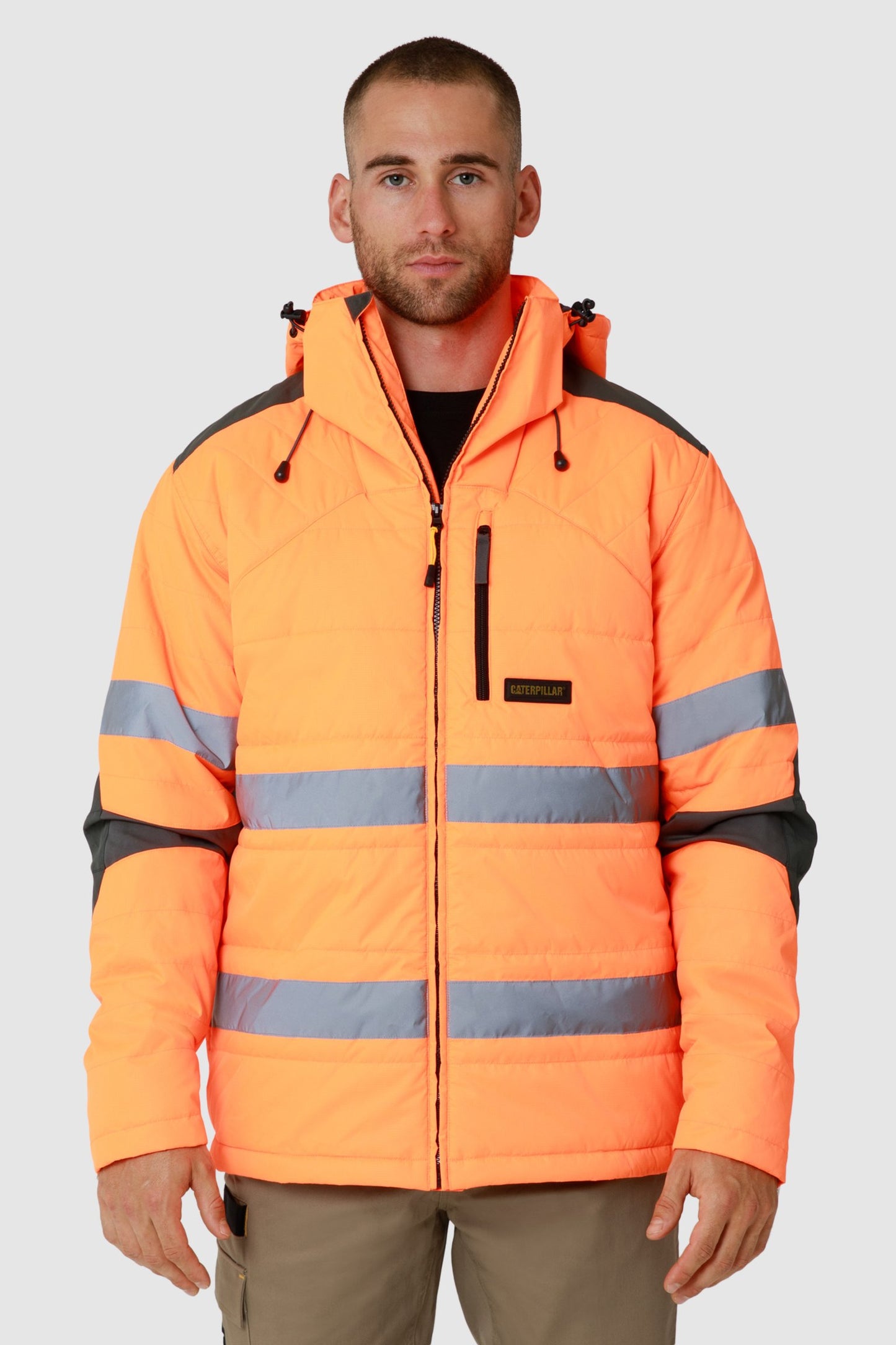 CAT - Boreas Hi Vis Puffer Jacket (Hi Vis Orange)