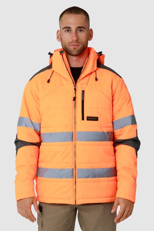 CAT - Boreas Hi Vis Puffer Jacket (Hi Vis Orange)