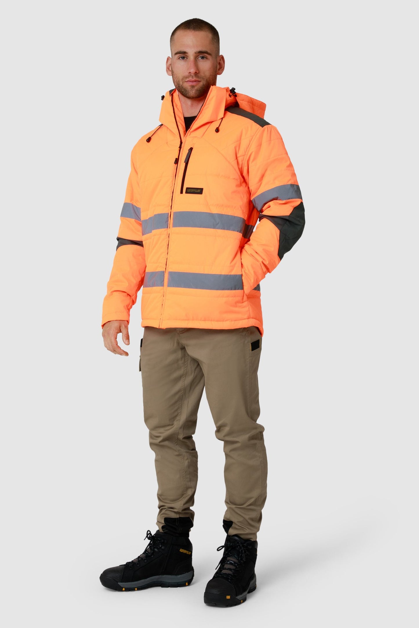 CAT - Boreas Hi Vis Puffer Jacket (Hi Vis Orange)