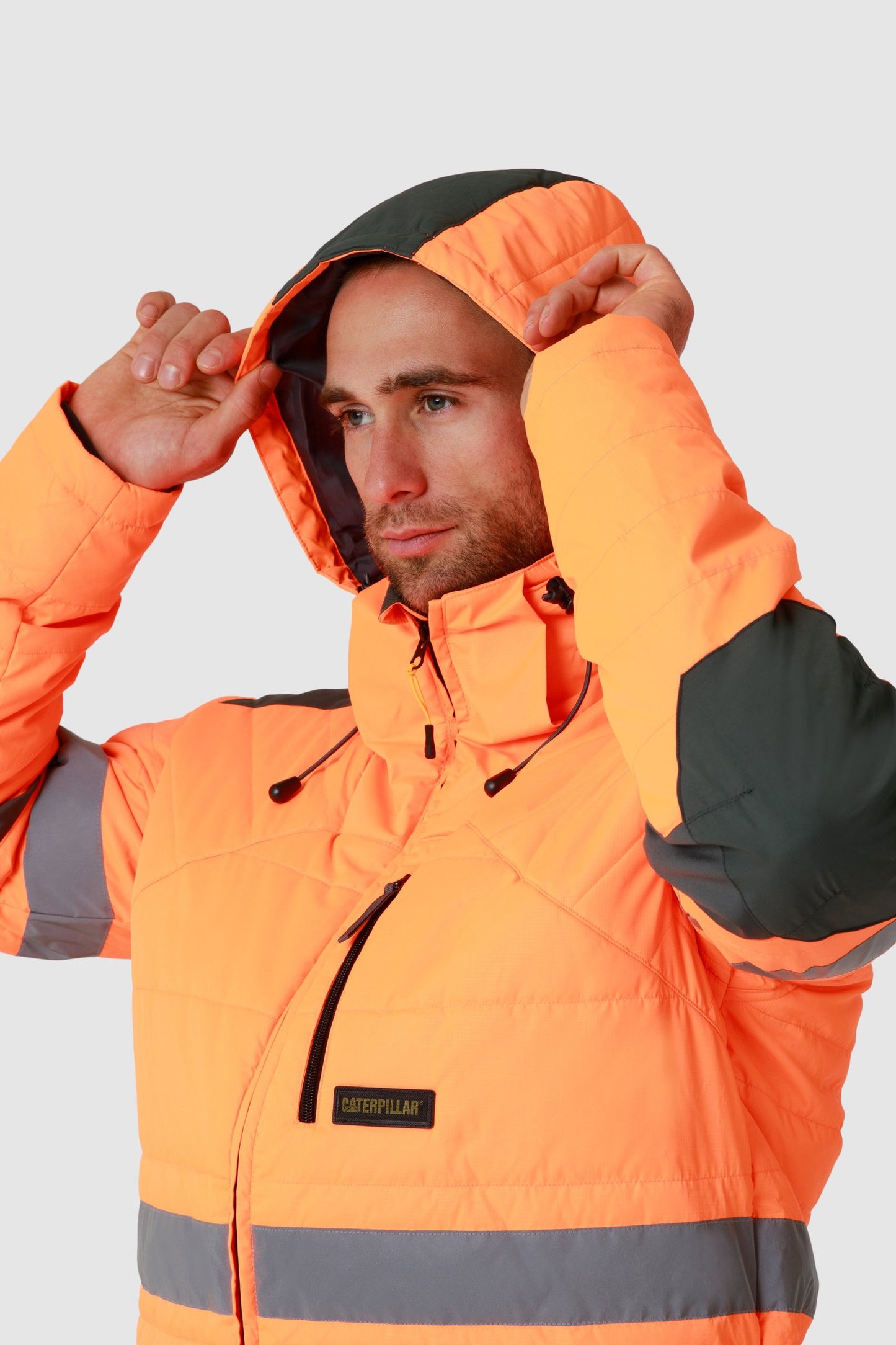 CAT - Boreas Hi Vis Puffer Jacket (Hi Vis Orange)