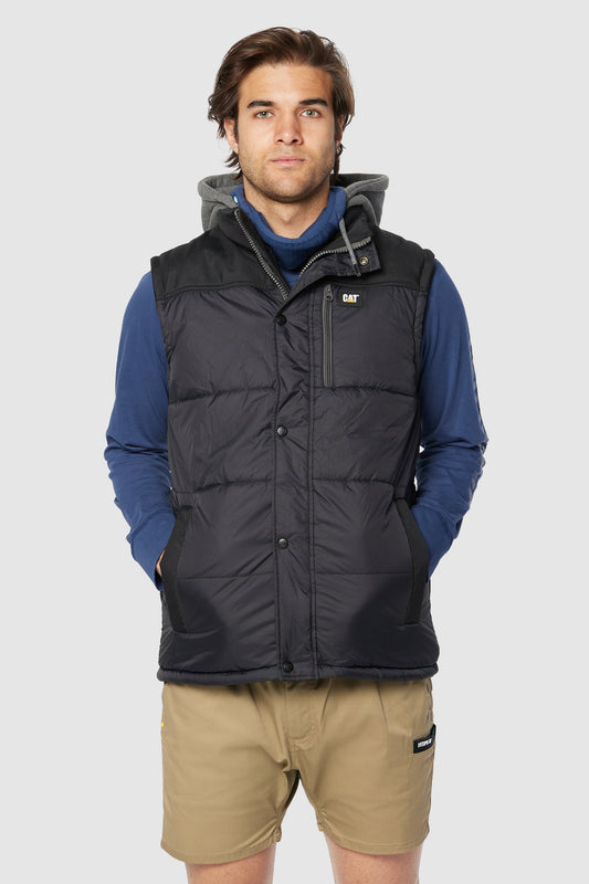 CAT - Hooded Work Vest (Black)