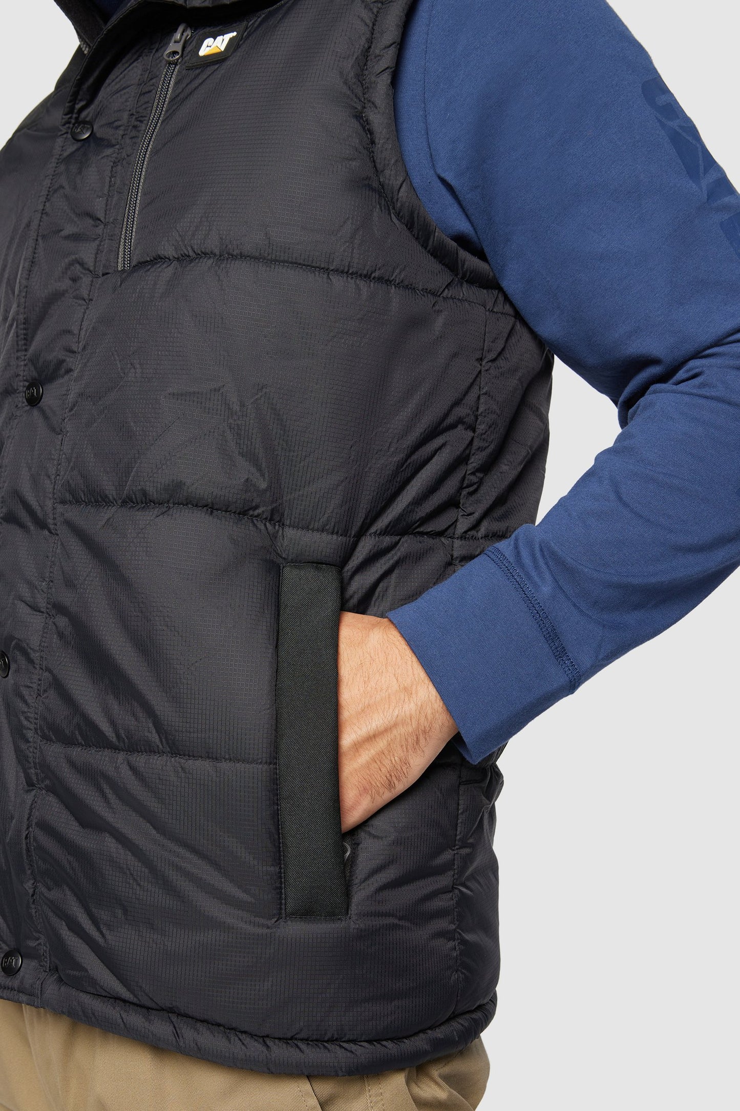 CAT - Hooded Work Vest (Black)