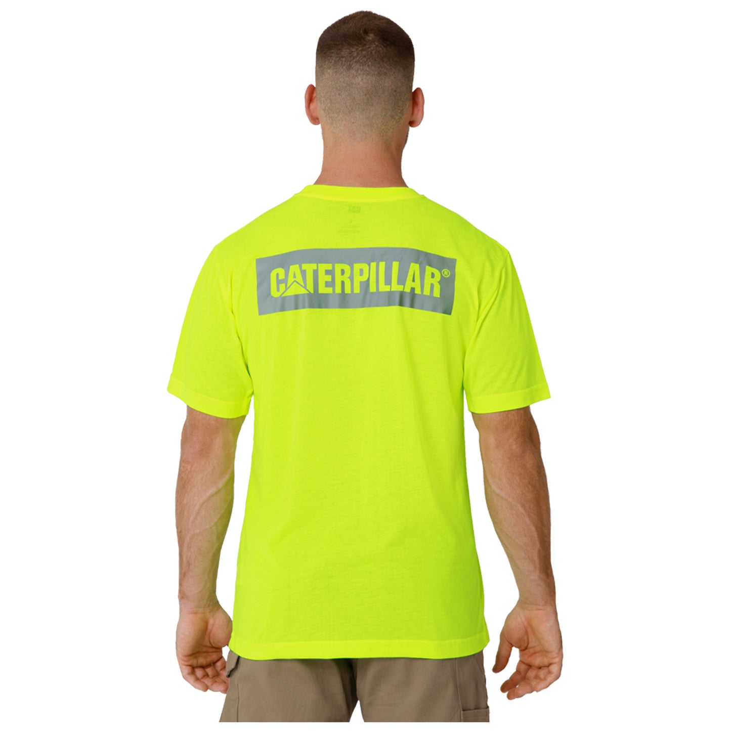 CAT - Triton Block Short Sleeve Tee (Hi Vis Yellow)