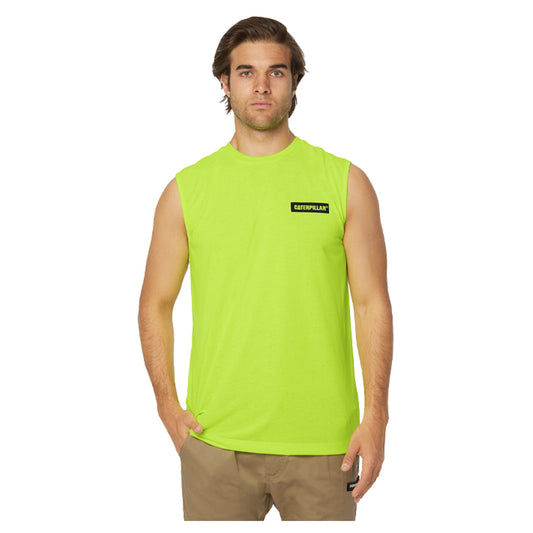 CAT - Icon Muscle Tee (Hi Vis Yellow)