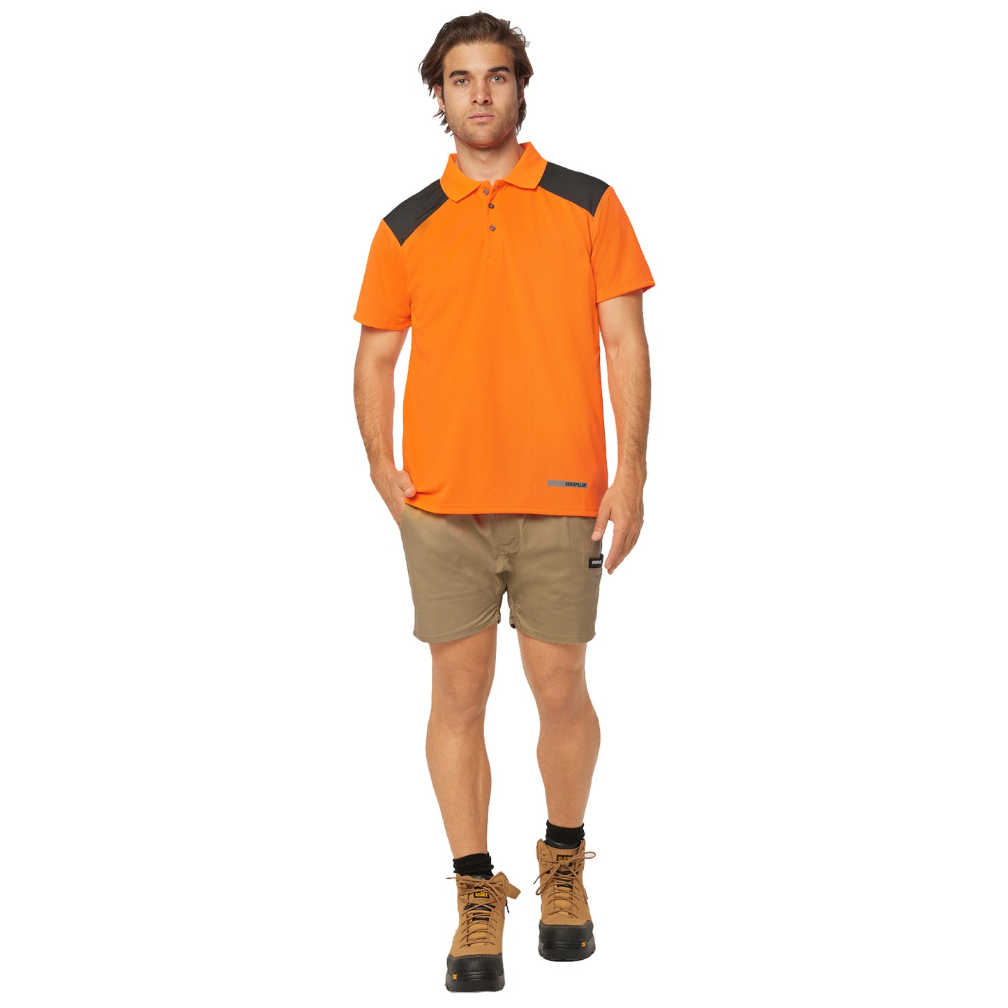 CAT - Performance Polo (Hi Vis Orange)