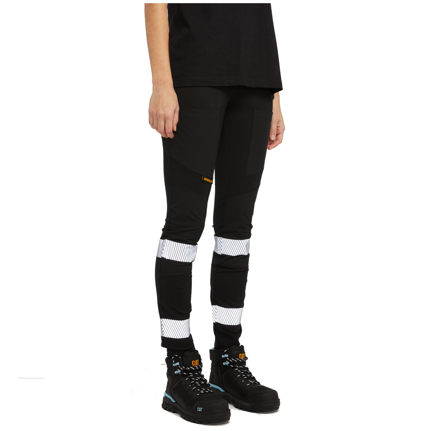 CAT - Taped Womens Work Stretch Legging (Black)