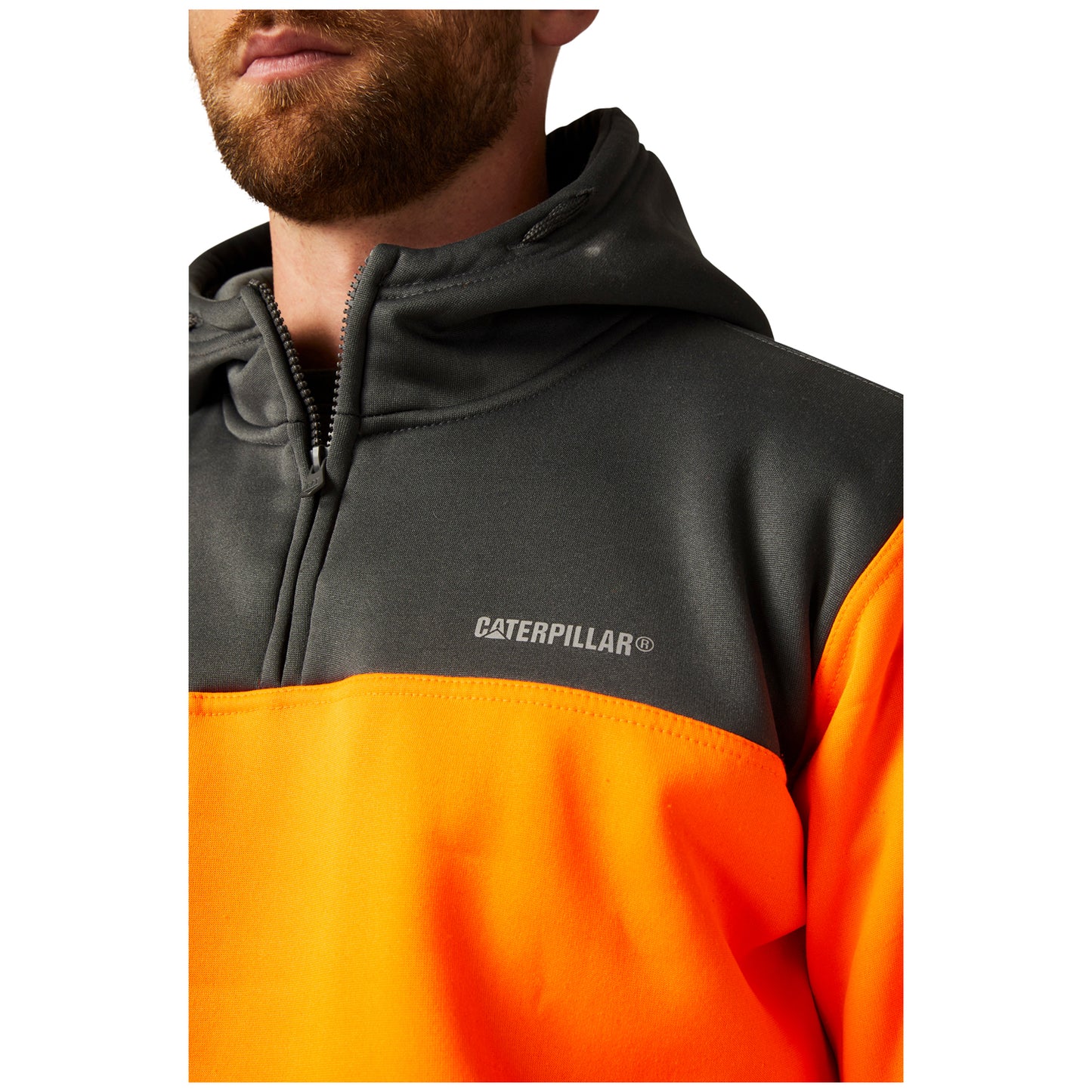 CAT - Hi Vis Hooded Sweatshirt (Hi Vis Orange)
