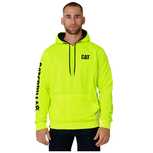 CAT - Reversible Banner Hoodie (Hi Vis Yellow)