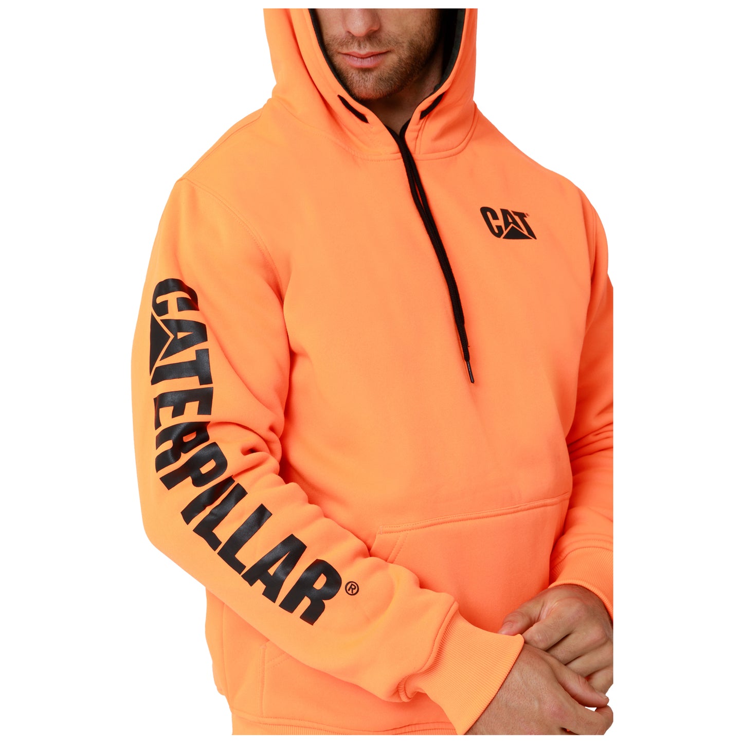 CAT - Reversible Banner Hoodie (Hi Vis Orange)