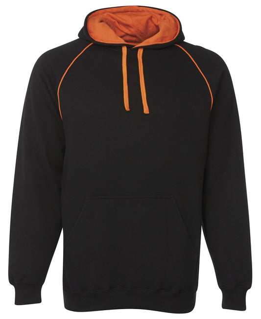 JBs Wear - Contrast Fleecy Hoodie (Black/Orange)