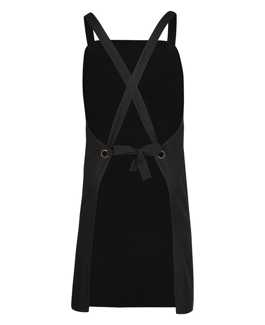 JBs - Cross Back Canvas Apron Without Strap (Black)