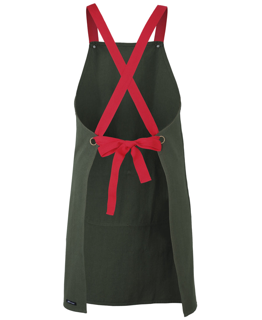 JBs - Cross Back Canvas Apron Without Strap (Army)