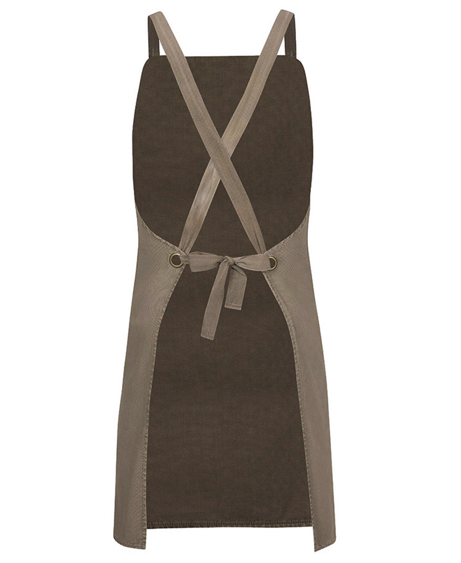 JBs - Cross Back Canvas Apron Without Strap (Latte)