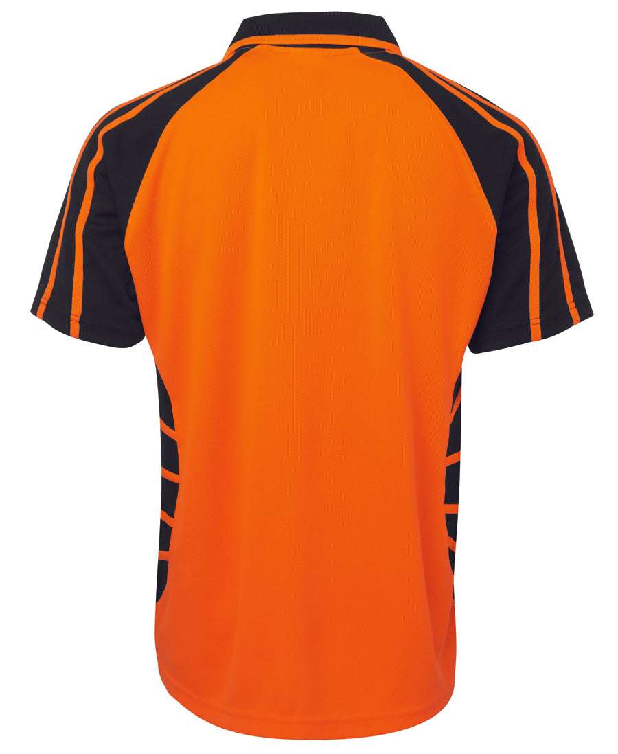 JBs Wear - Hi Vis Short Sleeve Spider Polo (Orange/Black)