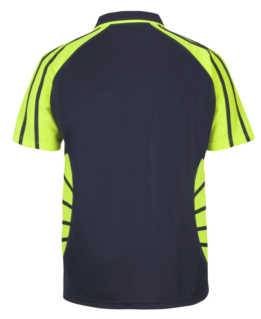 JBs Wear - Street Spider Polo (Navy/Lime)