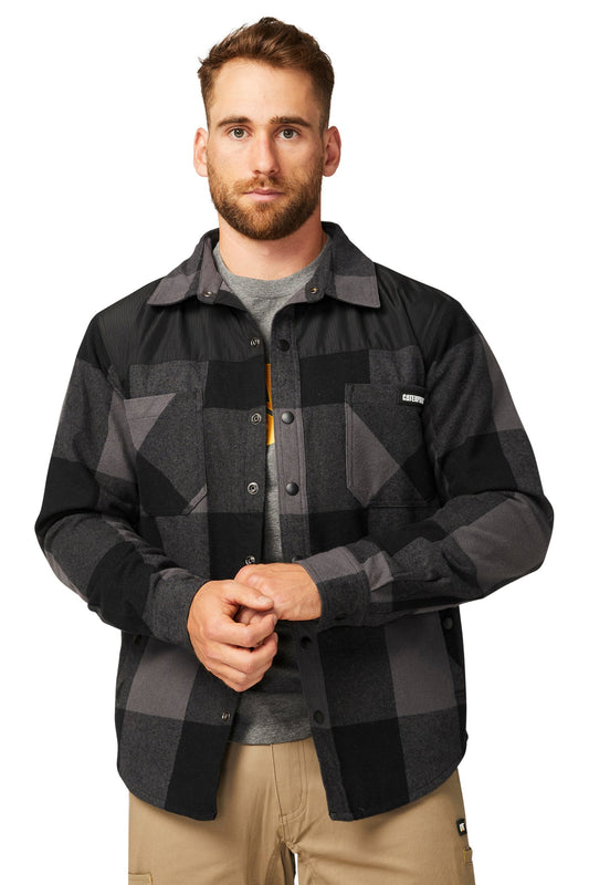 CAT - Buffalo Check Insulated Shirt Jacket (Pitch Black)