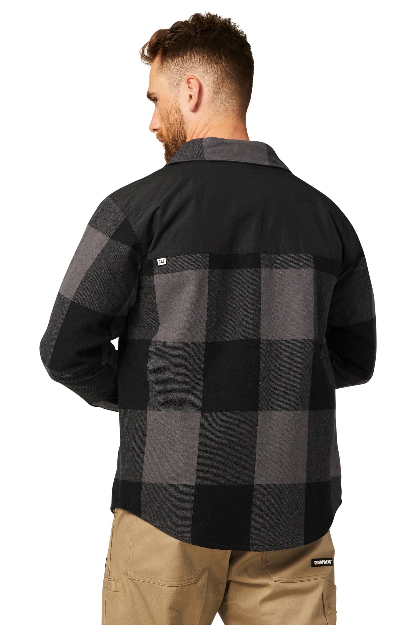CAT - Buffalo Check Insulated Shirt Jacket (Pitch Black)
