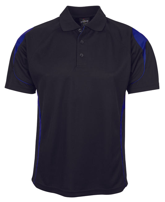 JBs Wear - Podium Bell Polo (Black/Royal)