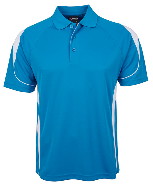 JBs Wear - Podium Bell Polo (Aqua/White)