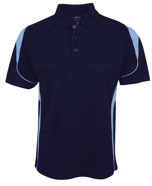 JBs Wear - Podium Bell Polo (Navy/Light Blue)