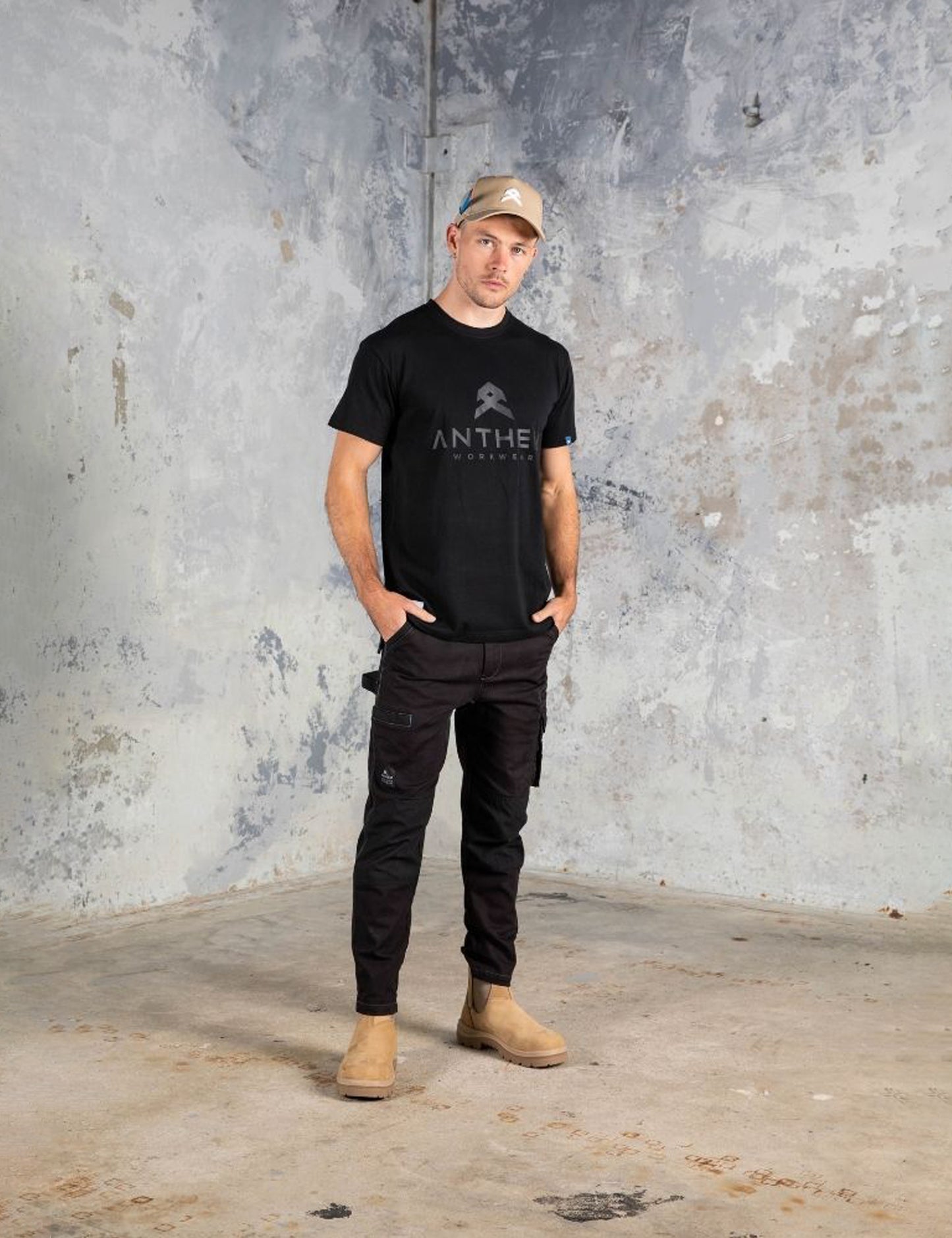 Anthem - Carpenters A Frame Baseball Hat (Khaki)