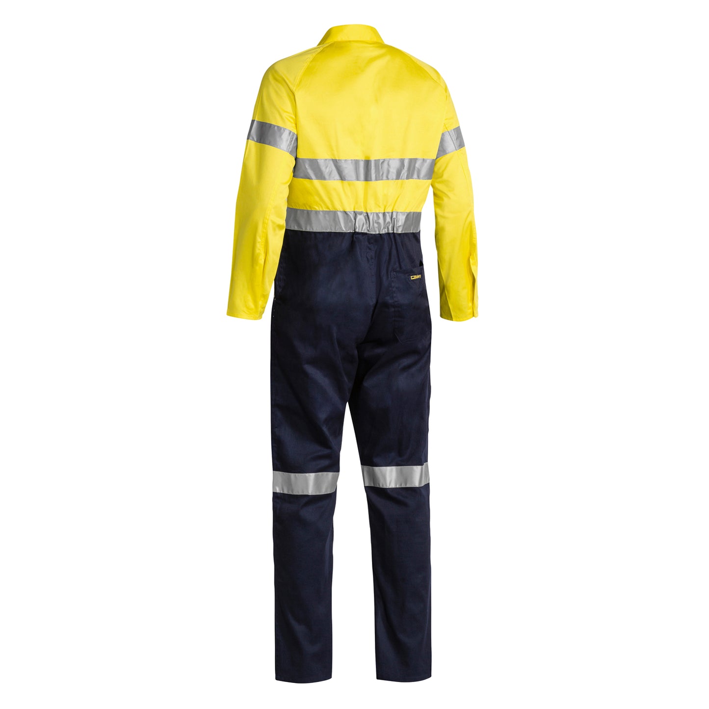 Bisley - Taped Hi Vis Lightweight Coverall (Yellow/Navy)