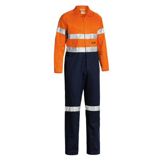 Bisley - Taped Hi Vis Lightweight Coverall (Orange/Navy)