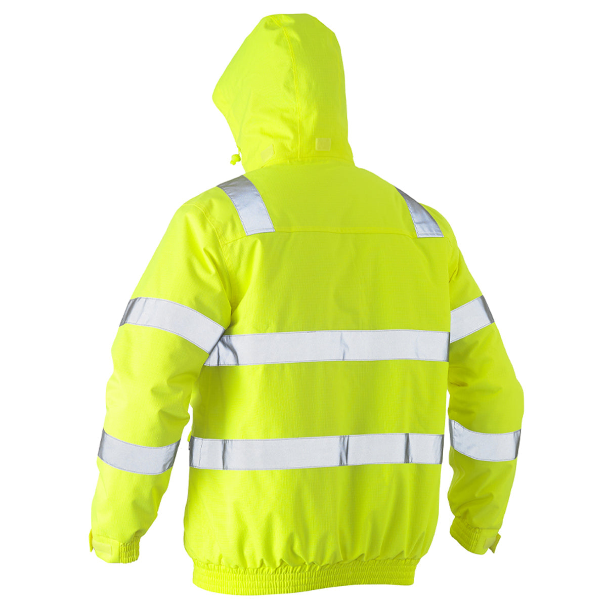 Bisley - Taped Hi Vis Wet Weather Bomber Jacket (Yellow)