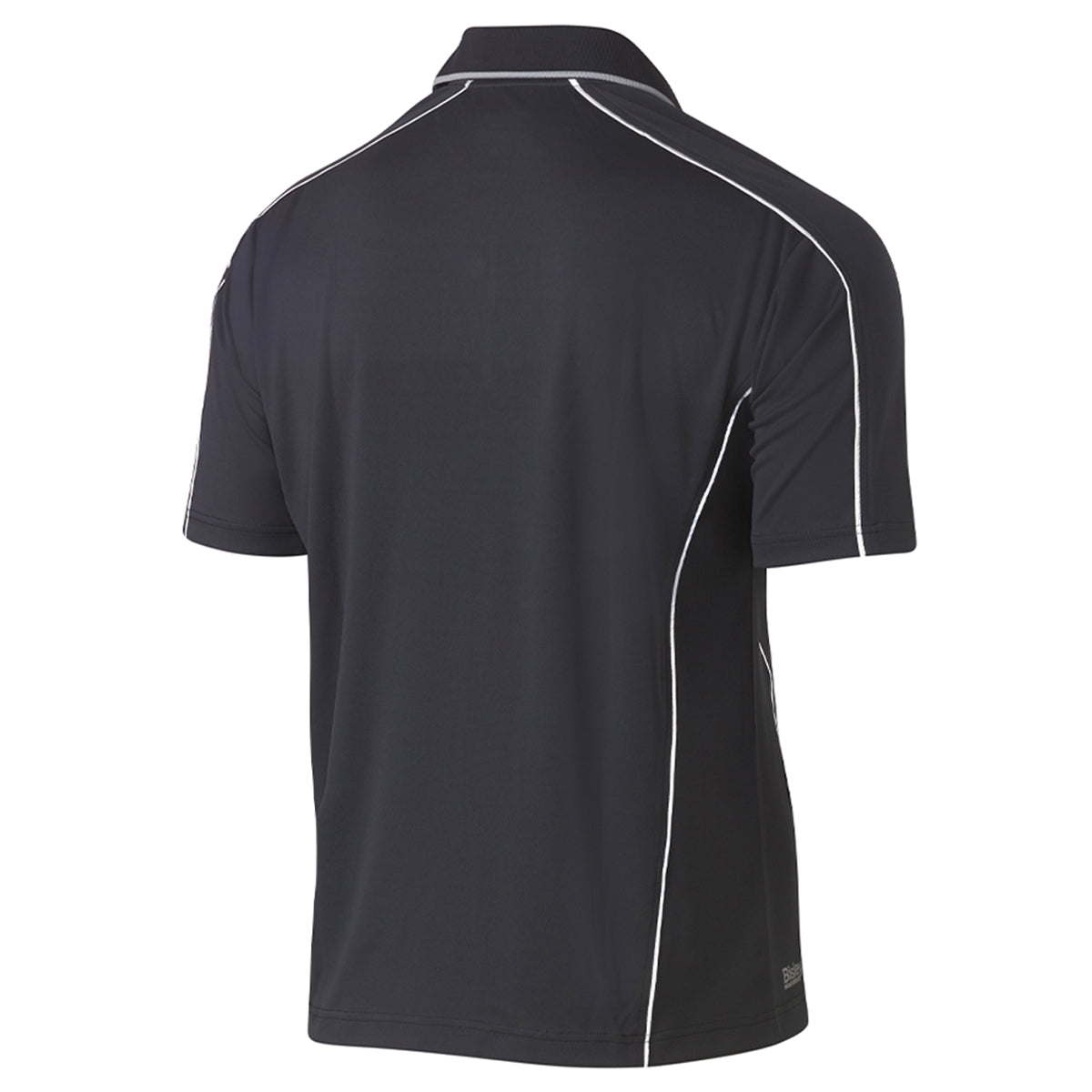 Bisley - Cool Mesh Polo with Reflective Piping Short Sleeve (Charcoal)