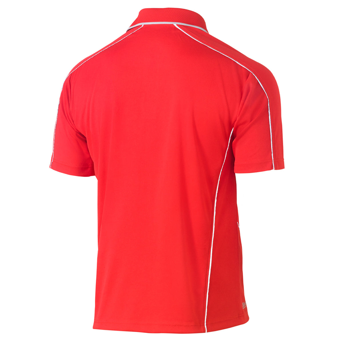 Bisley - Cool Mesh Polo with Reflective Piping Short Sleeve (Red)