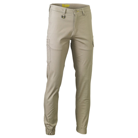 Bisley - Stretch Cotton Drill Cargo Cuffed Pant (Stone)