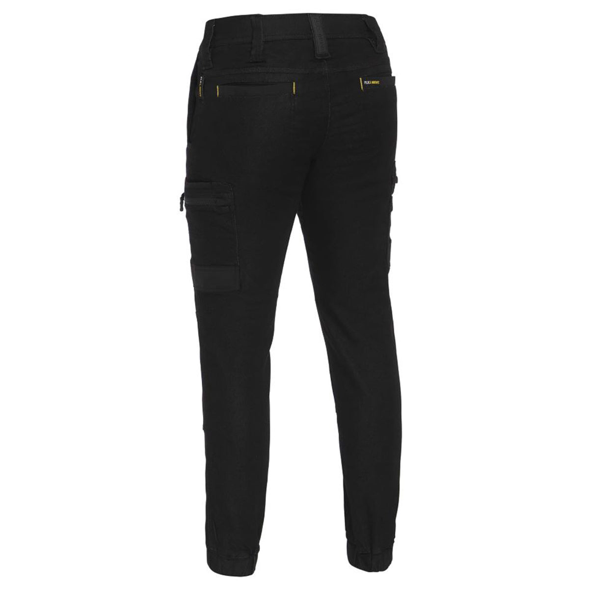 Bisley - Flex and Move Stretch Denim Cargo Cuffed Pant (Black)