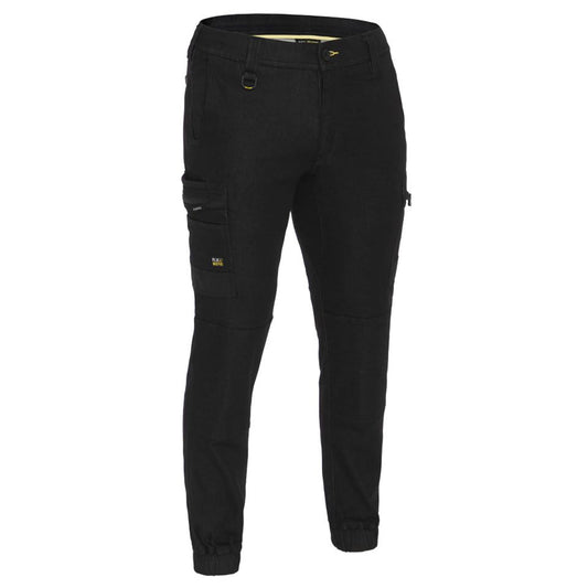 Bisley - Flex and Move Stretch Denim Cargo Cuffed Pant (Black)