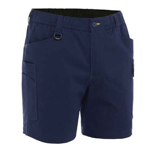 Bisley - Stretch Cotton Elastic Waist Cargo Short (Navy)